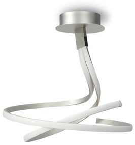 Lustra LED aplicata design modern NUR argintiu crom