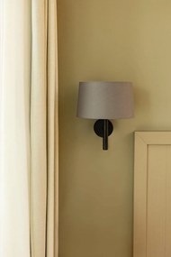 Aplica de perete abajur textil WINDSOR negru, gri