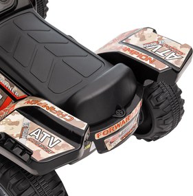 HOMCOM Quad electric pentru copii 6V, cu funcție înainte, muzică, quad electric pentru copii 1,5-3 ani Negru | Aosom Romania