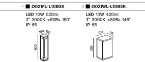 Aplica de perete LED iluminat exterior IP65 Street