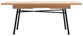 Masă de sufragerie extensibilă Nillia 198 (natural). 1107976