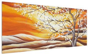 Tablou cu pom înflorit (120x50 cm), în 40 de alte dimensiuni noi
