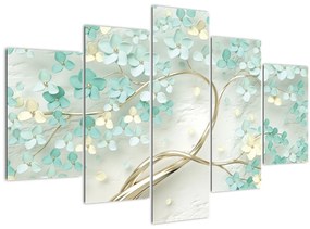 Tablou - Copac auriu înflorit (150x105 cm)