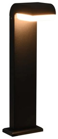 Lampa LED pentru exterior, negru, 9 W, oval 1, 16 x 10 x 50 cm, 16 x 10 x 50 cm