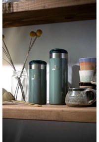 Cană termos verde din oțel inoxidabil 470 ml AeroLight™ Transit Hammer Tone Green – Stanley