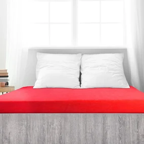 Cearșaf de pat 4Home din frotir Ideal roșu , 60 x120 cm, 60 x 120 cm
