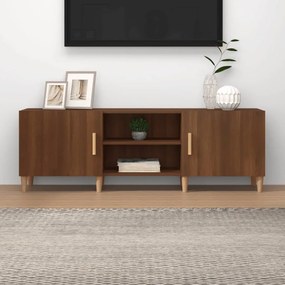 Comoda TV, stejar maro, 150x30x50 cm, lemn prelucrat 1, Stejar brun