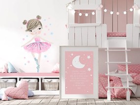 Stickere camera copii - Balerina roz