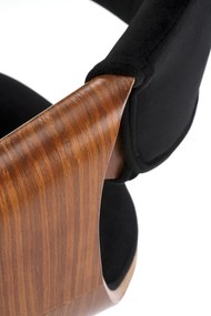 Scaun de bar H124 negru/nuc