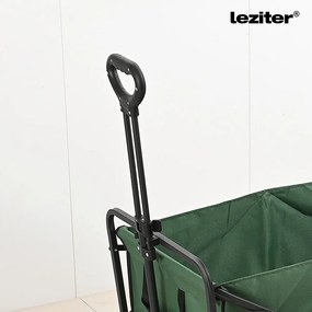 Cărucior de plajă premium pliabil, verde