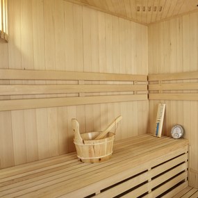 Tradičná saunová kabína / fínska sauna Espoo150 Premium - 150 x 150 cm 6 kW