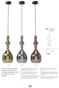 Redo 01-2939 - Pendul AMBIX suspendat pe cablu, 1xE27/42W/230V, Ø 18 cm, maro