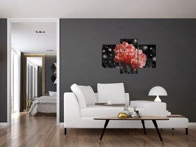 Tabloucu floare roz (90x60 cm)