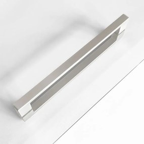 Cabina de dus Rea City cu cadita neagra 90x90 cm crom periat