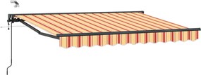 vidaXL Cort electric retractabil Galben și portocalie 3,5 x 2 m
