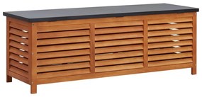 vidaXL Ladă depozitare grădină, 150x50x55 cm, lemn masiv de eucalipt