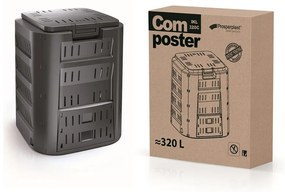 Compost, 220 l, negru