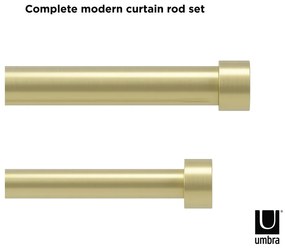 Galerie de perdea extensibilă 91-168 cm din oțel Cappa – Umbra
