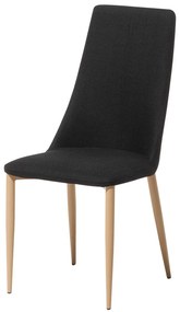 Set 2 buc. scaune pentru sufragerie Clenot (negru). 1009887