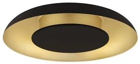 Plafoniera LED design modern EPOSI negru/auriu D-40cm
