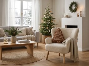 Perna decorativa CHRISTMAS TREE 30x40 cm, maro
