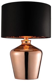 Lampă de masă Endon 61149 WALDORF 1xE27/10W/230V cupru/negru