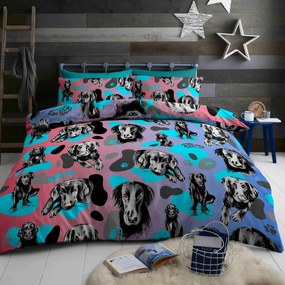 Lenjerie de pat din bumbac ARTEMIS roz-mov, 100% bumbac Dimensiune lenjerie de pat: 70 x 90 cm | 140 x 200 cm