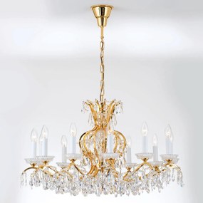 Candelabru de lux cristal Scholer Hirohito 12L 24K gold plated