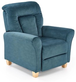 Fotoliu recliner Bard stofa bleumarin H102 cm