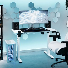 Birou reglabil pe înălțime Diablo X-Tensio 1100 alb