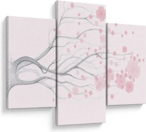 Tablou - Flori roz (90x60 cm)