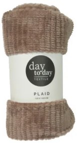 Pătură din flanel 160 x 130 cm, maro