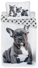 Câine Set de lenjerie pentru French Bulldogs 140×200cm, 70×90 cm