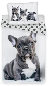 Câine Set de lenjerie pentru French Bulldogs 140×200cm, 70×90 cm