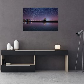 Tablou cu cerul nocturn și stele (90x60 cm)