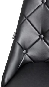 Set 2 buc. scaune pentru sufragerie Valero (negru). 1009943