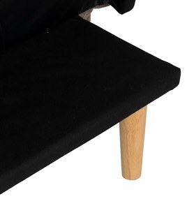 Canapea bej extensibilă cu tapițerie din chenille 175 cm – Ixia