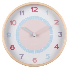 Karlsson 5963MC design ceas de perete albastru deschis, diametru 25 cm
