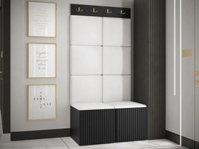 Mobilier hol Tewarota Slim IV (Negru + Alb) . 1104841