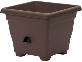 Jardinieră cu auto-irigare Plastia Bergamot35 x 35 cm, maro, 35 x 35 cm