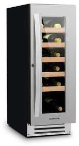 Vinovilla Smart, răcitor de vinuri, frigider, 50 l/20 sticle, ușă din sticlă, oțel inoxidabil