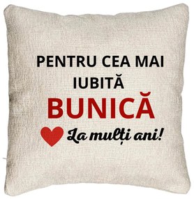 Perna Decorativa Canapea pentru Bunica 16, 40x40 cm, Cu fermoar