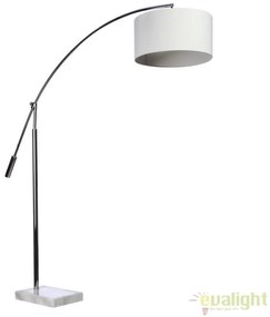 Lampadar tip arc reglabil design modern Bianca White