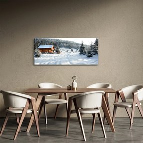 Tablou - Cabană de munte (120x50 cm)