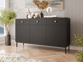 Comodă Probazzo 3D3SZ (Negru + auriu) . 1103670
