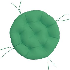 vidaXL Pernă rotundă verde, Ø 60 x11 cm, țesătură Oxford