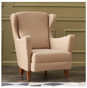 Fotoliu cu aripi NUPI, crem