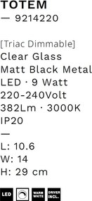 Aplica LED design decorativ 3000K TOTEM