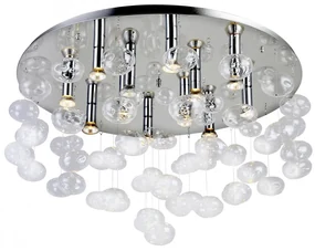 Lustra moderna aplicata design deosebit 80cm Luvia clar