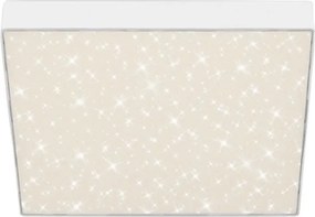 Plafoniera LED alb cu efect starlight STAR SKY 28x28cm